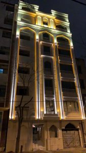 نورپردازی مجتمع مسکونی مارینا 5