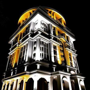 طراحی نورپردازی برج باغ