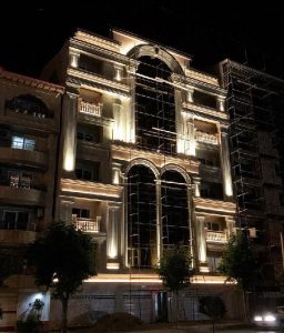 نورپردازی مجتمع مسکونی مارلین 11